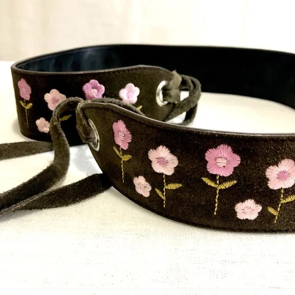 Accessories | Medlg Boho Brown Suede With Embroidered  display picture 2
